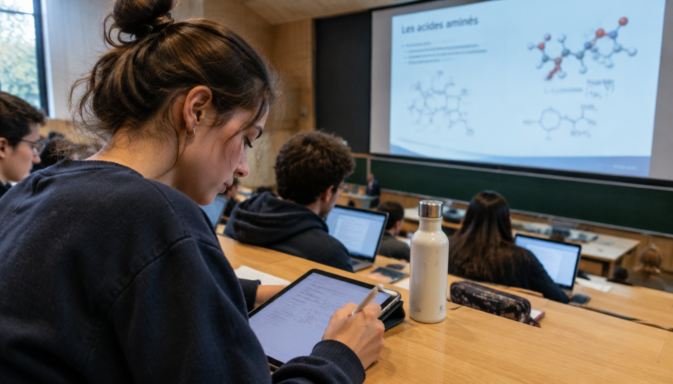 Méthode de travail : notes de cours, QCM et planning de révisions